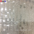 New Design Stretch Silver Mesh Fabric With Sequin